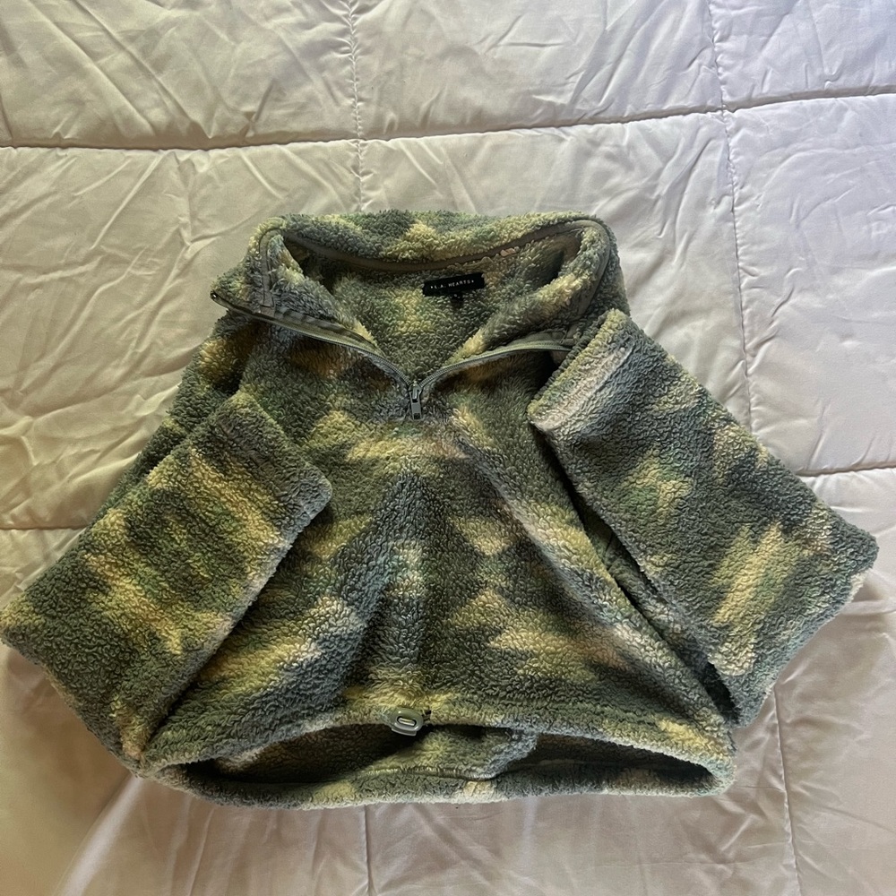sherpa cropped sweater